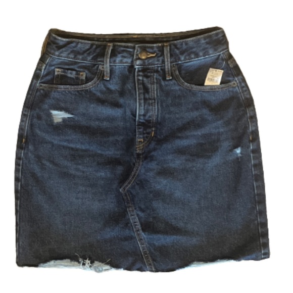 🆕 RESERVED XMS Old Navy Women's Higher High-Waisted Button-Fly Straight Skirt - Picture 6 of 9